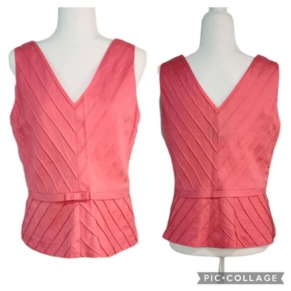 Positive Attitude Pink Linen Blend 2 PCS Skirt Set Full Lining Size 12 - Picture 4 of 16